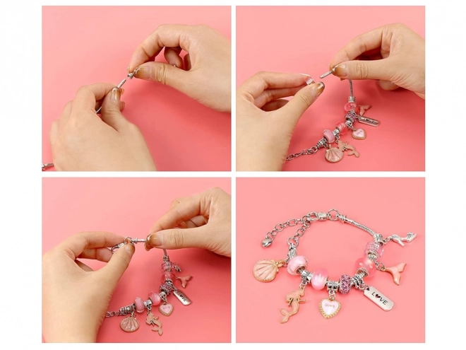 Bead & Charm Bracelet Set with Gift Packaging