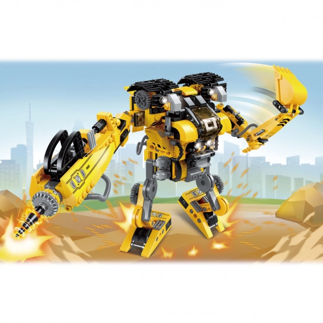 Qman Unlimited Ideas 3-in-1 Construction Machinery Set