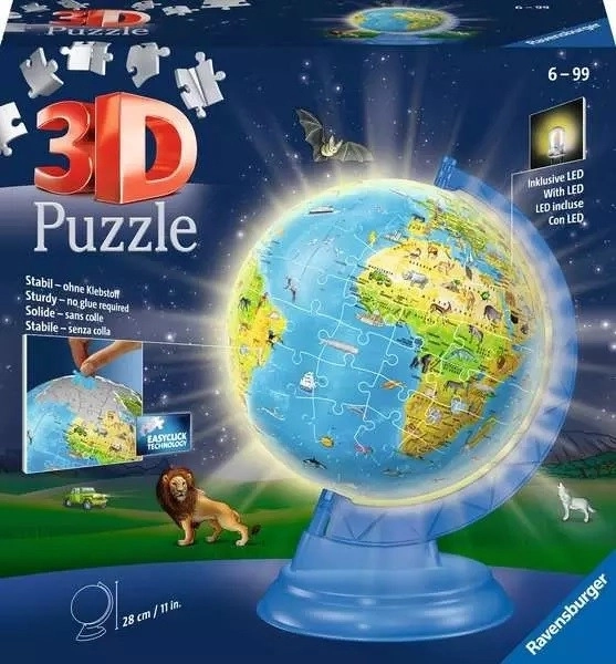 Puzzle 3D Ravensburger Globo Luminoso 188 pezzi
