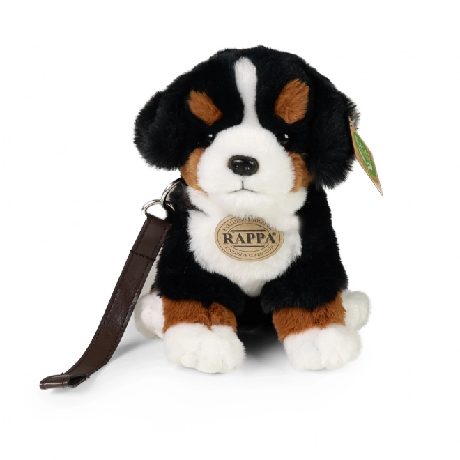 Bernese Mountain Dog Plush Toy with Leash and Sound