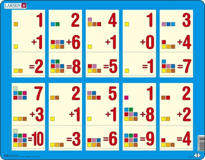 Larsen Addition Puzzle Up to Ten