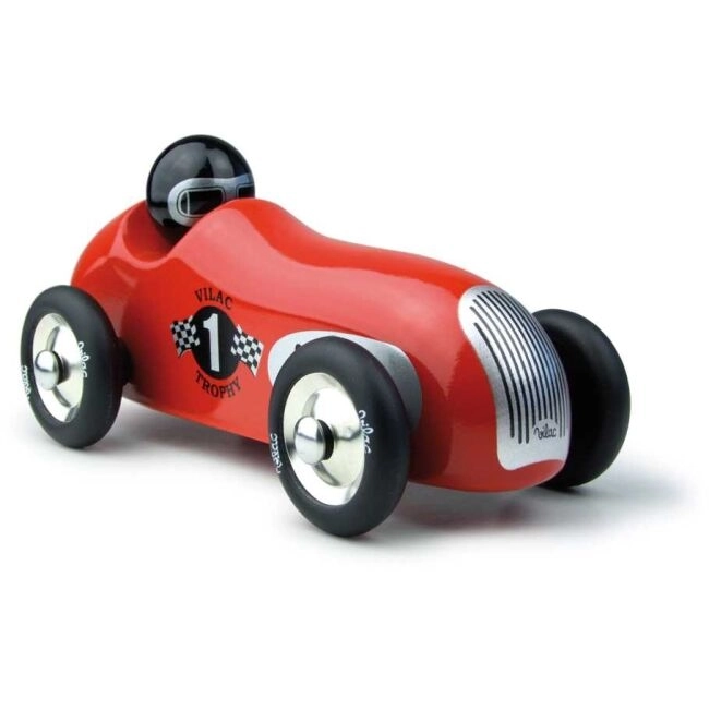 Red Vintage Racing Car by Vilac