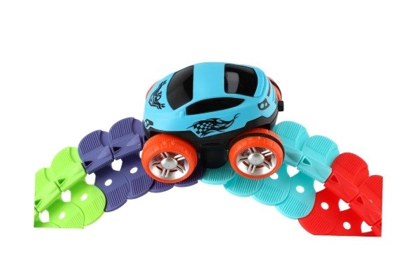 Colorful Flexible Race Track Set with Light-Up Car