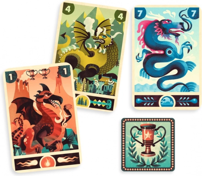 Djeco Card Game Dragon Battle