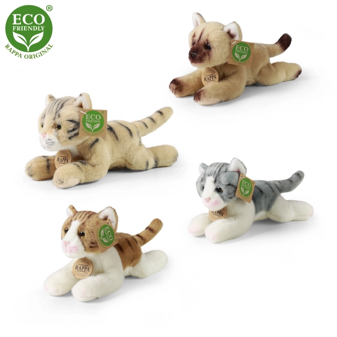 Plush Cat Lying 18 cm Eco-Friendly