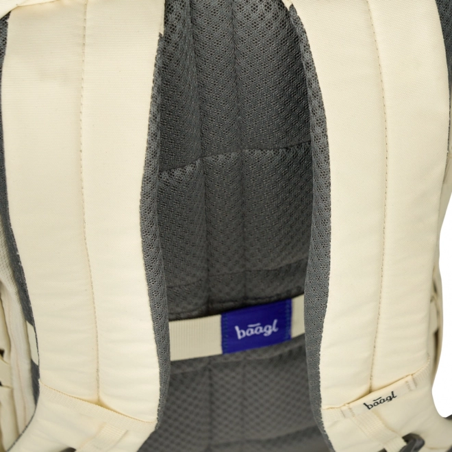 Beige Baagl Roll Backpack