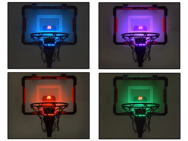 Electronic Basketball Hoop Set with Score Counter