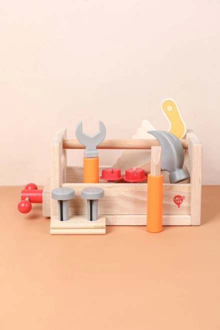 Lucy & Leo Big Carpenter Wooden Tool Set