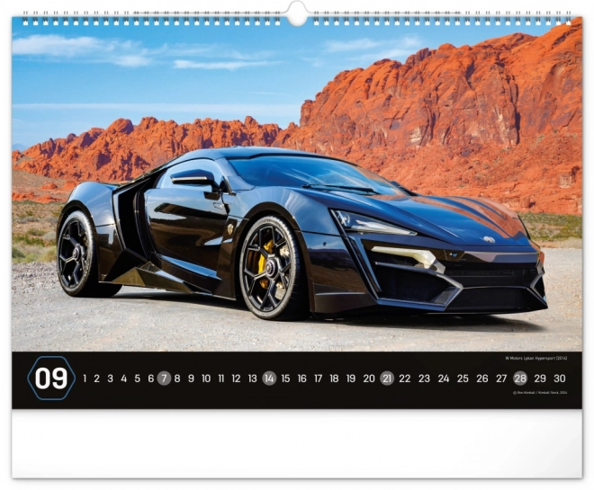 Cars Wall Calendar 2025