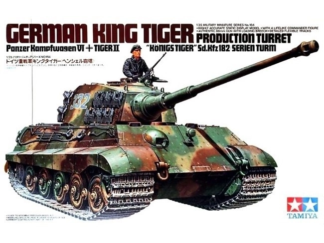 modello di serbatoio King Tiger in plastica da assemblare