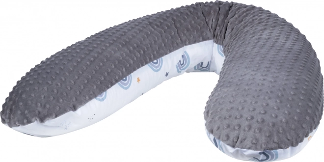 Bubaba Nursing Pillow - Gray Rainbow