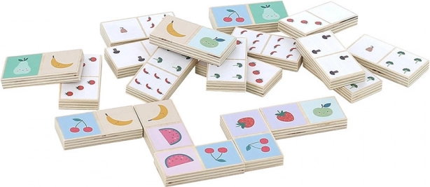 Wooden Domino Fruit and Vegetables Sarah Betz