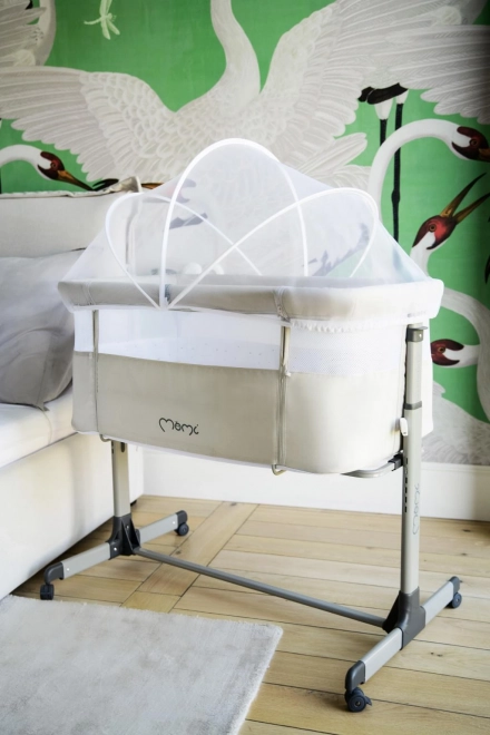 Momi revo dark gray crib