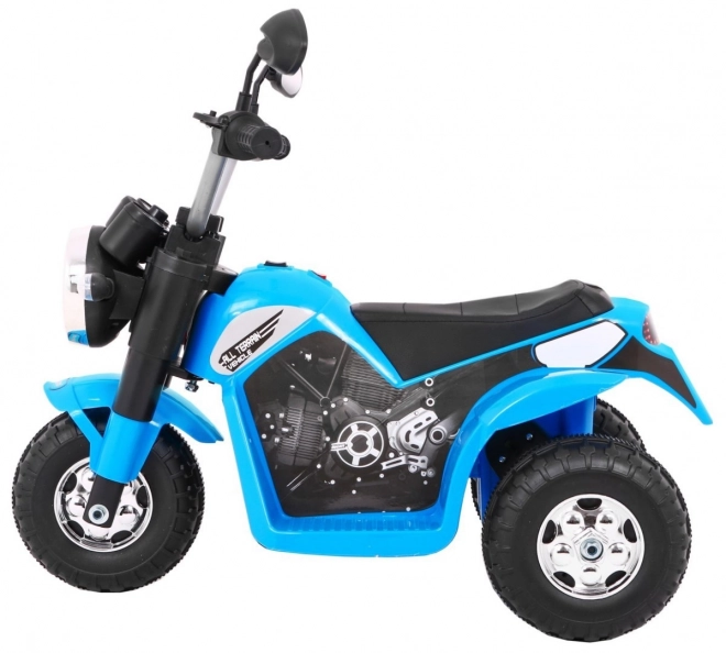 Mini ride-on bike with led lights blue