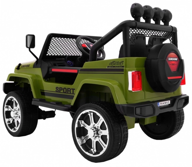 Off-road Car Raptor Drifter Green + Remote Control + 4x4 Drive + Storage Space + Slow Start + MP3 LED Light