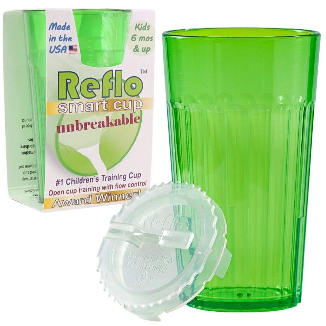 Reflo unbreakable children's training cup green