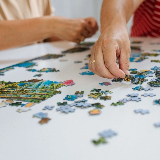 Trefl Panoramic Puzzle Lake Schliersee, Germany 1000 Pieces