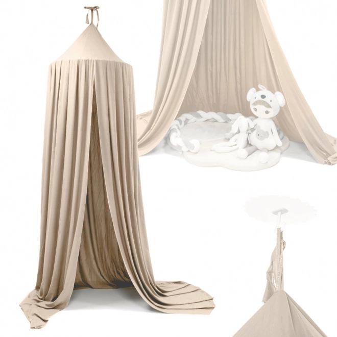 Hanging Gray Tipi Tent Canopy – beige