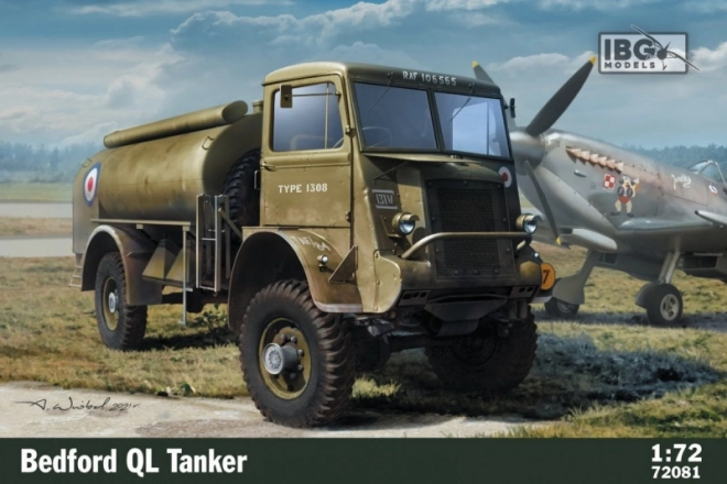 Military Bedford QL Tanker Model Kit 1/72 Scale