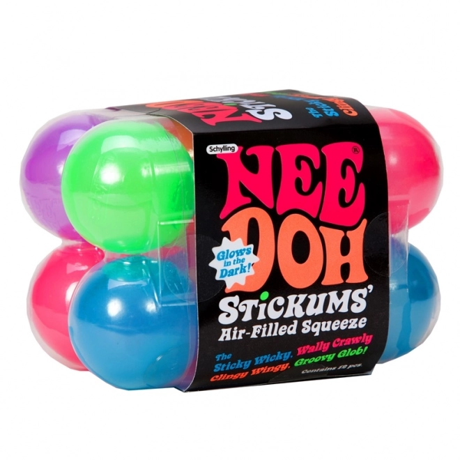 Glow-in-the-Dark NeeDoh Stress Balls Set of 12