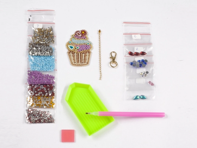 Create Your Keychain with Diamond Beads