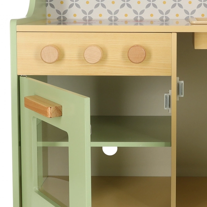 Wooden Play Kitchen - Mint Green