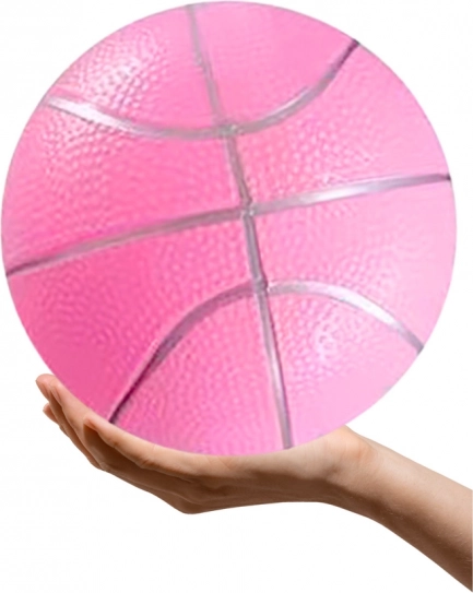 Pastel pink beach rubber ball 20 cm