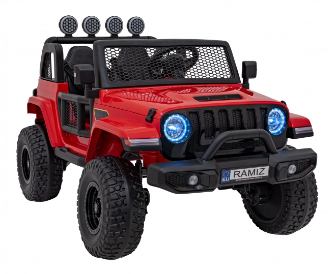 Detské terénne auto Off-Road červené – Červená