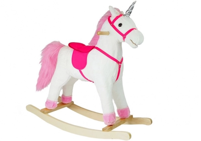 White Unicorn Rocking Horse with Sounds