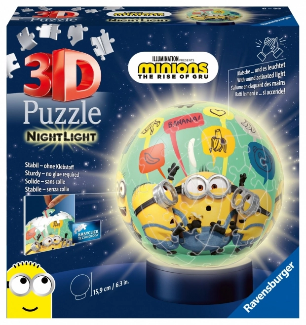 Minions 3D Glowing Sphere Puzzle