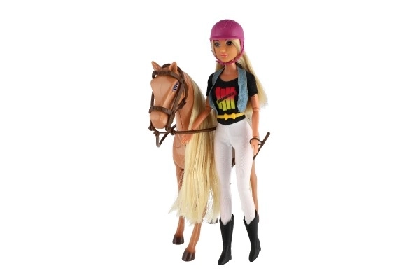 Anlily Equestrian Doll with Grooming Horse Set