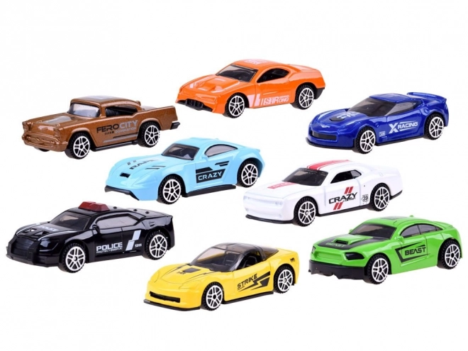 Set of metal toy cars