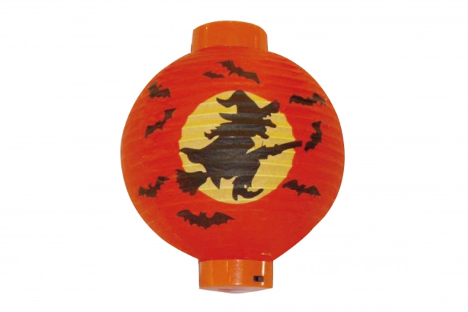 Halloween Lantern with Witch Design