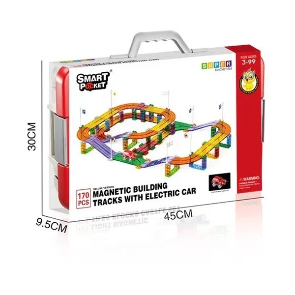 Magnetic Building Blocks - Car Track Set