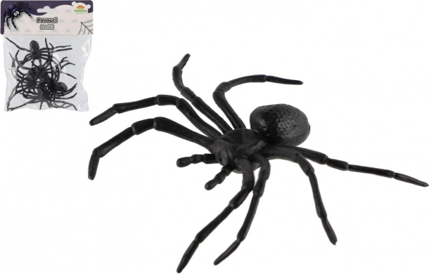 ragno nero in plastica, set da 5 pezzi