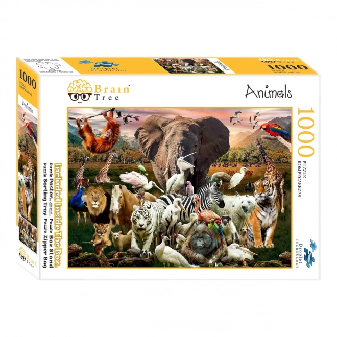 Brain Tree Animal Jigsaw Puzzle 1000 Pieces