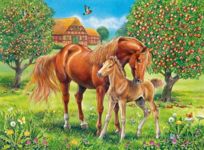 Ravensburger Horses in the Meadow XXL Puzzle 100 Pieces