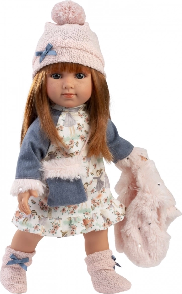 Realistic Doll with Soft Fabric Body 35 cm Llorens NICOLE
