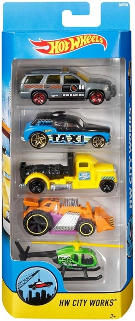 Hot Wheels Five Car Set