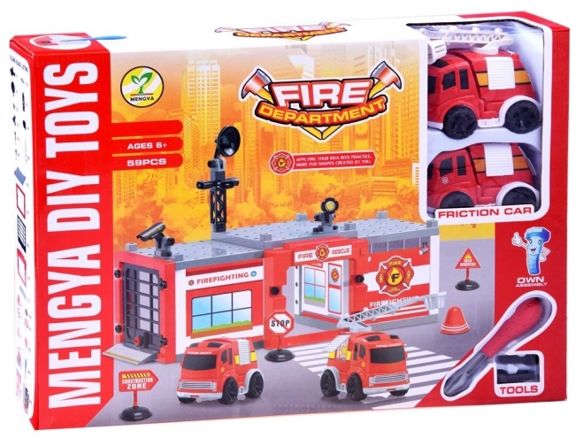 Fire Rescue Building Block Set for Kids