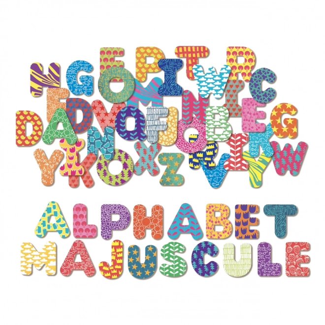 Wooden Magnetic Alphabet Letters Set