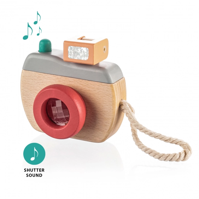 Wooden Camera for Little Photographers, Grey