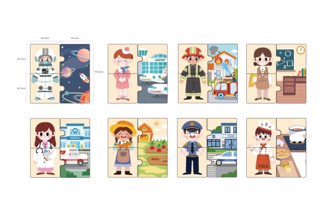 Puzzle Mestieri 24 Pezzi