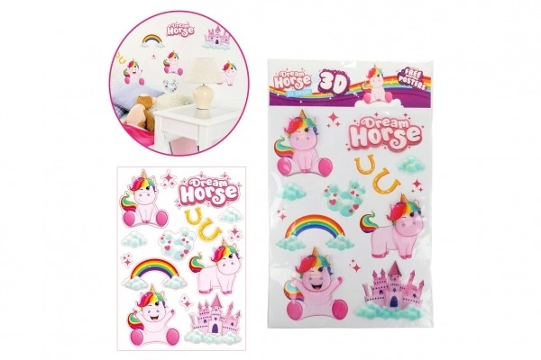 Unicorn Wall Stickers XXL 3D