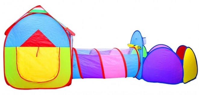 Jokomisiada Play Set with Tunnel, House, and Pool 3-in-1