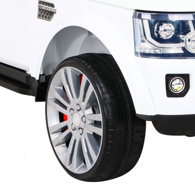 Land Rover Discovery Elektrisches Kinderauto weiß + Fernbedienung + EVA-Räder + langsamer Start + MP3 Radio