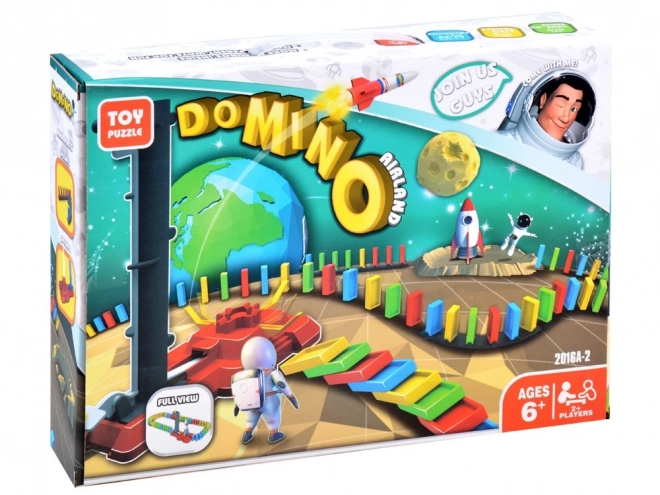 Educational Space Rocket Domino Toy