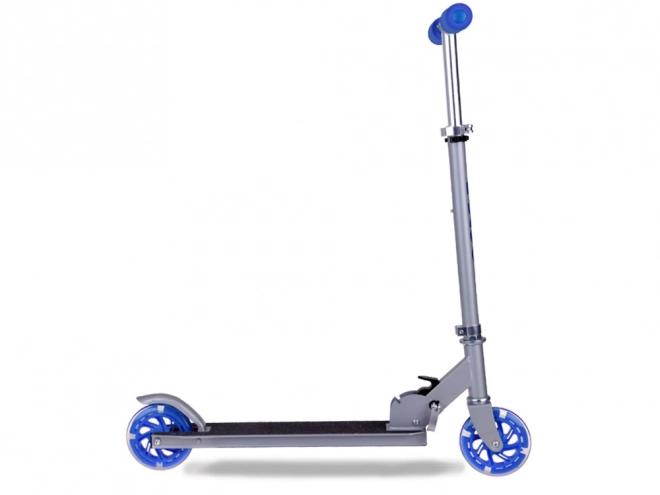 Foldable Children's Scooter with Light-Up Wheels – Navy Blue