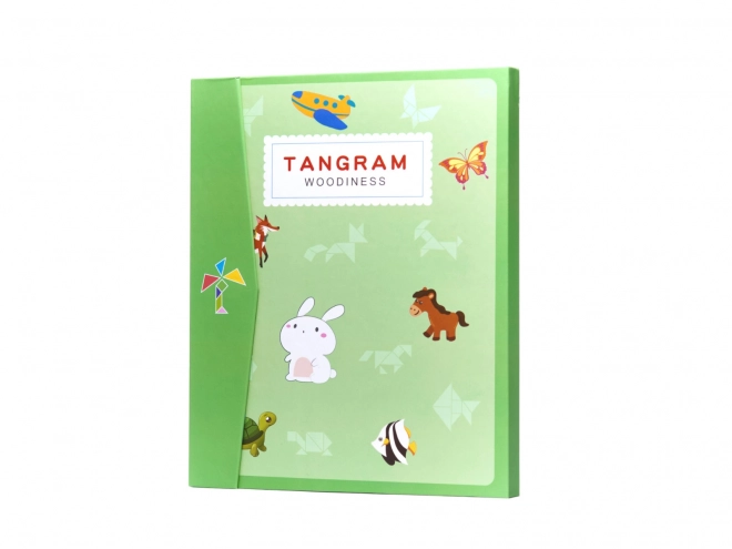 Magnetic Tangram Puzzle Book 3D Wooden Blocks