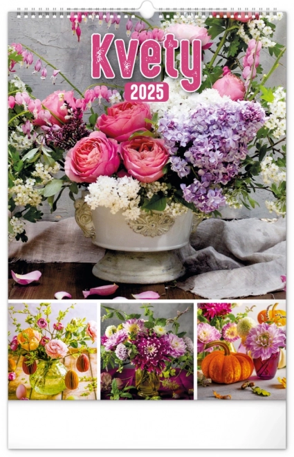 Wall Calendar Flowers 2025